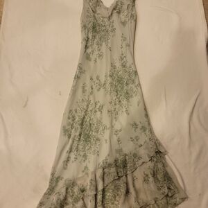 Jonathan Martin Green Floral Maxi Dress